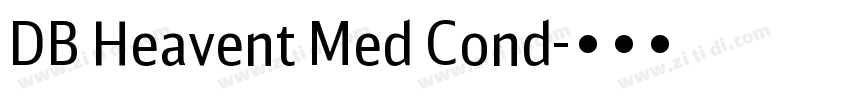 DB Heavent Med Cond字体转换